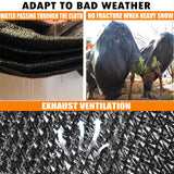 e.share 40%-50% Shade Cloth for Garden, 10 Ft X 14 Ft Sun Shades Outdoor Patio with Grommets for Plant Covers,Porch Screen,Pergola Shade Cover,Greenhouse,Black e.share