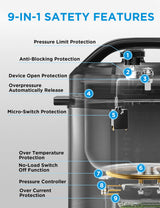 Midea 12-in-1 Electric Pressure Cooker, 6 Quarts, 12 Presets, Multi-Functional Programmable Slow Cooker, Rice Cooker, Steamer, Sauté Pan, Yogurt Maker, and More, Stainless Steel Midea