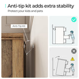 LINSY HOME 7 Drawers Dresser for Bedroom, Wood Bedroom Dresser Farmhouse Drawer Chest, Tall Dressers Organizer for Closet, Living Room, Hallway LINSY HOME