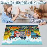 TangMosaic 1000 Piece Puzzle for Adults, Small Town Scenery Jigsaw Puzzle, Impossible Puzzles Game, Interlock Perfectly No Dust, Home Decoration Puzzle, Gift for Friends Parents Kids Couples TangMosaic