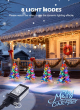 Pathway Christmas Tree, 4 Packs Each 2.5 Ft Snow Flocked Outdoor Xmas Tree Christmas Outdoor Decorations Yard Sidewalk Driveway Walkway Grave Cemetery Christmas Trees Brightown