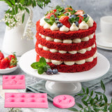 3 Pcs 3D Strawberry and Flowers Silicone Mold Strawberry Baking Mold Fruit Fondant Handmade Candy Jelly Bakeware for Baking Chocolate Pan Cake Kid Cupcake Soap Candle Clay Resin Wax Making Cunhill