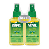 Repel Plant-Based Lemon Eucalyptus Insect Repellent, Mosquito Repellent, Pump Spray, 4 Ounce, (Pack of 2) Repel