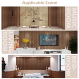 Kieacia Wood Slat Acoustic Panels for Wall and Ceiling | 3D Slat Wood Panels| Decorative Soundproof Paneling | Noise Reduction | 94.49"x 23.62" Each Box - Dark Walnut Kieacia