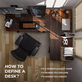 SOHOMACH Electric Standing Desk - Adjustable Height with Memory Preset, 55 x 24 Inches Ergonomic Design Stand Up Home Office Standing Desk SOHOMACH