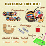 DOTZSO 8 Pcs Sports Car Diamond Art Coaster Kits with Holder,Diamond Painting Coasters for Adults Beginners,Party Home Decor Abstract,Fun Gifts for Women DOTZSO