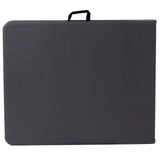 Flash Furniture 6' Rectangular Plastic Folding Event Table with Carrying Handle, Bi-Fold Portable Banquet Table for Indoor/Outdoor Events, Dark Gray Flash Furniture