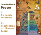 Dinosaur Puzzle 1000 Pieces for Adult, Vintage Dinosaur Jigsaw Puzzles Includes Major Dinosaur Groups, Animal Puzzle as Dinosaur Souvenir BBOLDIN