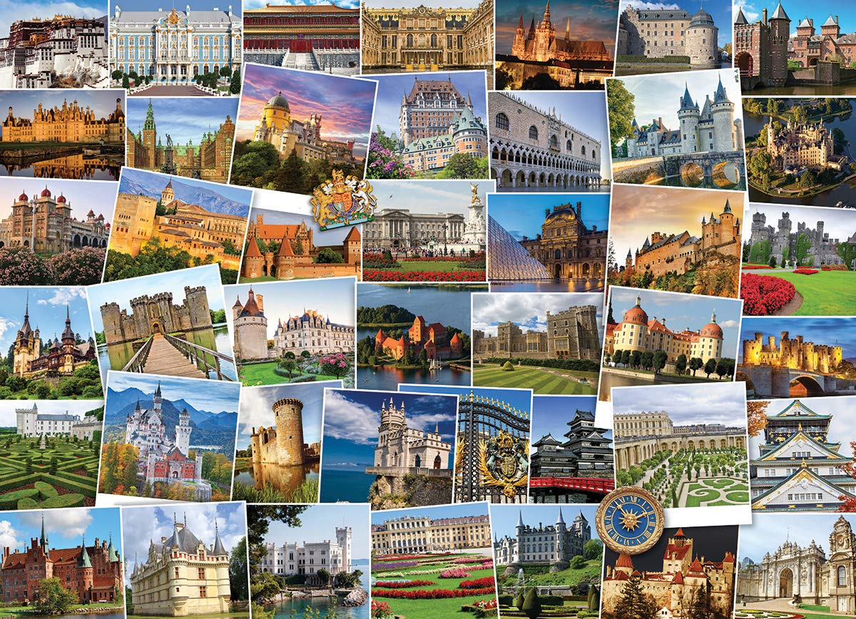EuroGraphics Castles and Palaces Globetrotter Jigsaw Puzzle (1000 Piece) (6000-0762) EuroGraphics