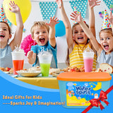 Linzuza Fairy Aqua Water Gel Kit - 20 Color Summer Magic Fairy Kit DIY 3D Squishy Animal Elf with 12 Molds&Storage Boxes Set - Craft Sensory Toy for Kids Ages 6-12 Linzuza