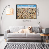 Pooping Dog Puzzles Dogs 1000 Piece Puzzle for Adults, Beach Dog Jigsaw Puzzle Animal Puzzles, Gag Prank Dog Puzzle as Funny Home Party Decorations BBOLDIN