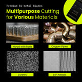 Smithology 20PCS Universal Metal/Wood Oscillating Saw Blades Combo Pack – 4 Bi-Metal Blades, 12 Standard Blades, 4 Japanese Tooth Blades Smithology