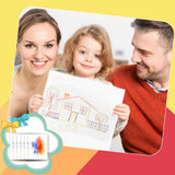 Augacage 120 Sheets 100% Cotton Watercolor Paper Bulk, 8.5" x 11" 140lb/300 GSM Cold Press Water Color Paper White Paint Paper Suitable for Kids Adult Watercolor Drawing Augacage