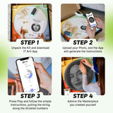 DIY String Art Kit – Create Custom Art from Your Photo – Relaxing Hobby & Personalized Wall Decor – Craft Kit for Women/Her – IT Arti – Gift Idea String Art for Adults Beginner IT Arti