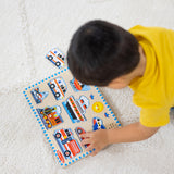 Melissa & Doug Vehicles Sound Puzzle - Wooden Peg Puzzle With Light-Activated Sound Effects (8 pcs) Puzzles for Toddlers, Wooden Puzzles For Kids Ages 2+ Melissa & Doug
