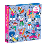 Mudpuppy's Well-Trained 500 Piece Family Puzzle, Includes 500 Pieces of Cute Dogs Getting a Workout in, Provides Hours of Puzzling Fun, Perfect for Ages 8+, Puzzle Image Insert Included Mudpuppy