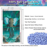 JATOK 5D Diamond Painting Kits for Adults (27.56 x 15.7 inch) DIY Large Elephant Full Round Drill Cross Stitch Embroidery Pictures Arts Paint by Number Kits Diamond Painting Kits for Home Wall Decor JATOK