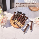 20 Pieces Wooden Shaker Peg Screw-on Pegs 2.9 Inch Long Unfinished Wood Shaker Racks for Hanging Clothes Hats Towel and More DIY Paint Color (Dark Brown) Jetec