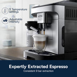 De'Longhi Magnifica Evo Automatic Espresso & Coffee Machine with Automatic Milk Frother for Latte, Cappuccino, Iced Coffee, Built-in Grinder, ECAM29084SB De'Longhi
