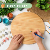 AWIZOM 2 Pack 12 Inch Round Wood Plaque Pine Wood Circle Plaque Unfinished Wooden Circle Signs Blank Round Wood Discs for DIY Craft, Painting, Engraving, Wood Carving, Home Decor(0.59 Inch Thick) AWIZOM