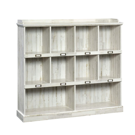 Sauder Barrister Lane Bookcase/ Book shelf, White Plank finish Sauder
