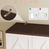 ModernMate Armoire Wardrobe Closet, 72" Tall Wood Cabinets with 4 Doors, Clothing Storage Closet Wardrobe with Adjustable Shelves, Hanging Rod, White Cabinet for Dressing Bedroom Living-Room ModernMate