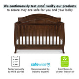 DaVinci Emmett 4-in-1 Convertible Crib in Espresso, Greenguard Gold Certified DaVinci