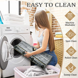 B BENRON Western Rugs for Living Room, Non Slip Rustic Rug for Bedroom Dining Table Kitchen, Washable Aesthetic Area Rugs for Home Decor, 5ft x 7ft, Grey B BENRON