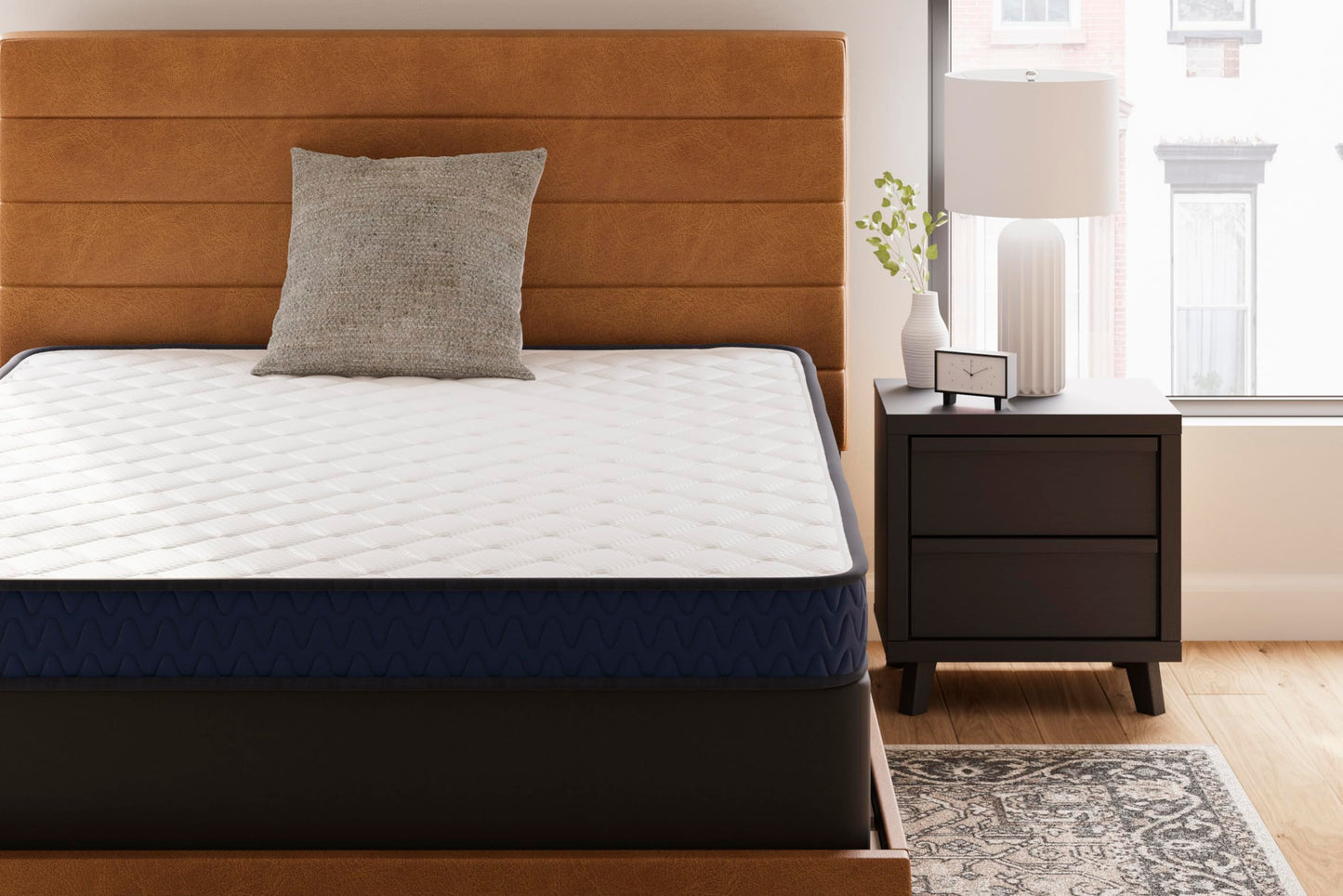 Signature Design by Ashley King Size Medium Firm 6 Inch Memory Foam Mattress with Breathable Quilted Cover