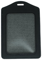 4 Pieces Sublimation Work Card Holder Badge Holders Blank Leather ID Card Holders Sublimation Rope Band DIY Crafts (Black) WoodArtSupply