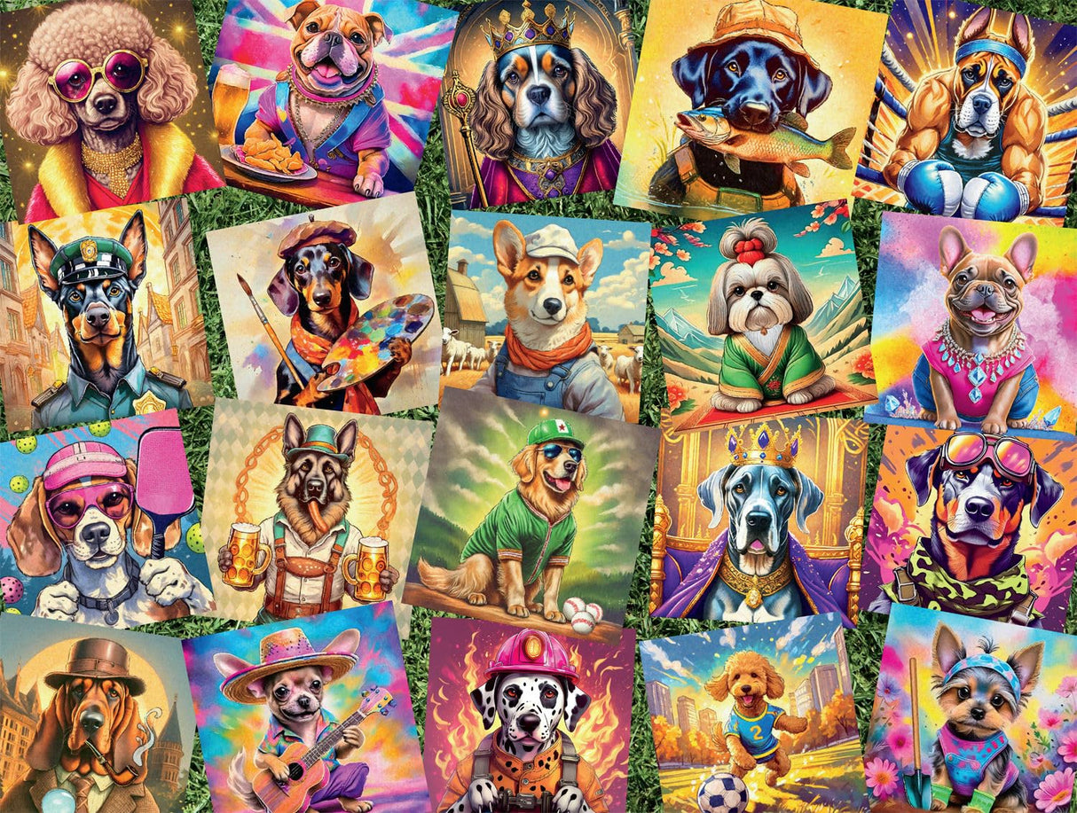 Buffalo Games - Who's Your Doggy - 750 Piece Jigsaw Puzzle for Adults -Challenging Puzzle Perfect for Game Nights - Finished Size is 24.00 x 18.00 Buffalo Games