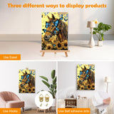 MOGTAA Horse Paint by Numbers Kit for Adults Beginners with Frame, Flowers Adult Paint by Number Kits on Canvas with Easel, Easy DIY Butterfly Oil Painting Kits for Home Decor, 8x12in MOGTAA