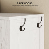 LIKIMIO Armoire Wardrobe Closet 70 Inches, Large Storage with Mirror, 2 Doors, Drawer, and Shelves, Modern Bedroom Freestanding Wooden Wardrobe Combination with Hanging Rail, White LIKIMIO