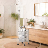 Simple Houseware Utility Cart with 3 Drawers Rolling Storage Art Craft Organizer on Wheels Simple Houseware