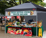 MASTERCANOPY Durable Pop-up Canopy Tent with 1 Sidewall (10'x10',Black) MASTERCANOPY