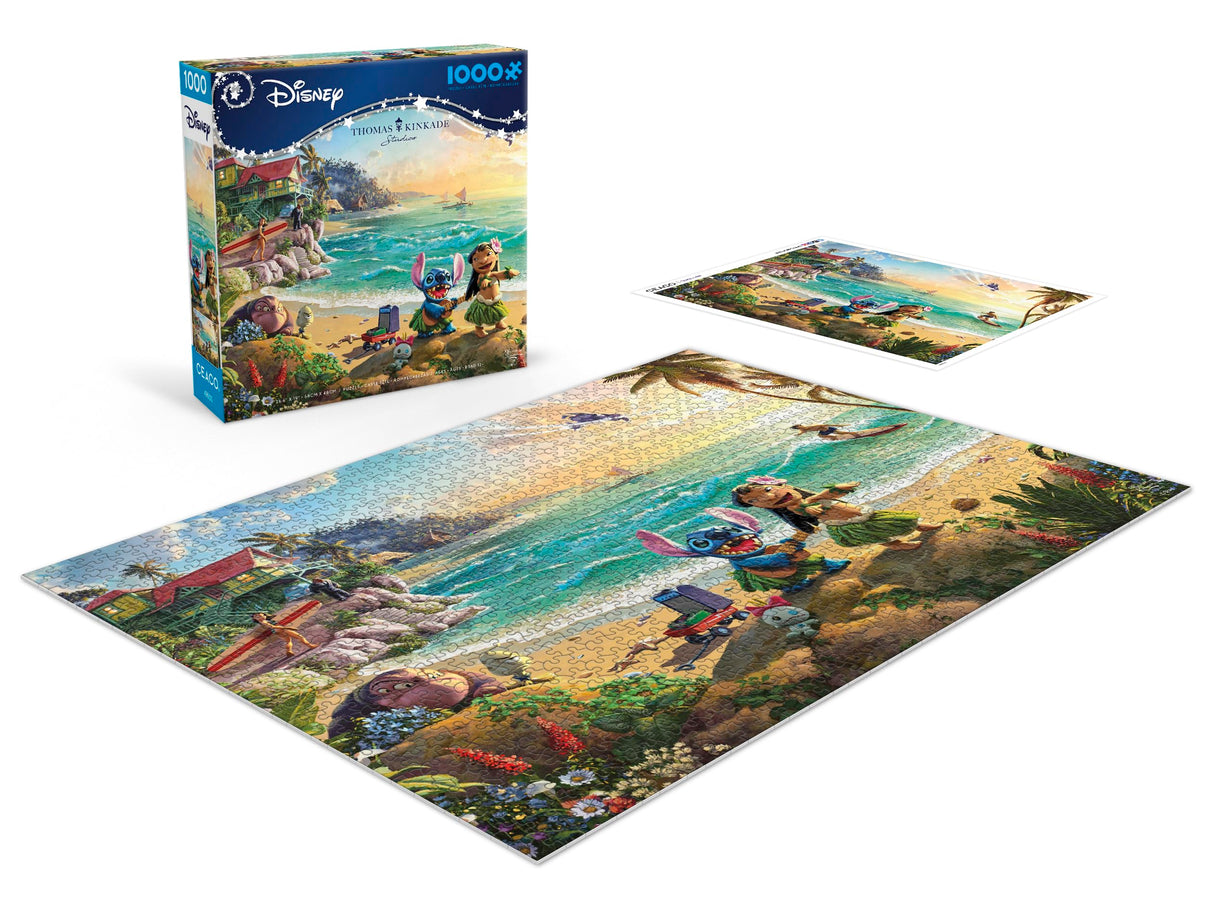 Ceaco - Thomas Kinkade - Disney - Lilo and Stitch - 1000 Piece Jigsaw Puzzle Ceaco