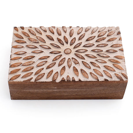 Great Birthday Gift Ideas Handmade Decorative Wooden Jewelry Box Jewelry Organizer Keepsake Box Treasure Chest Trinket Holder Watch Box Storage Box Housewarming Gifts Women The Great Indian Bazaar