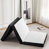OLIXIS Tri-fold Memory Foam Mattress - 3 Inch Twin Size Portable Floor Bed, Foldable Mat for Kids and Adults, Collapsible and Washable Cover with CertiPUR-US Certified, for Travel & Camping & Yoga OLIXIS