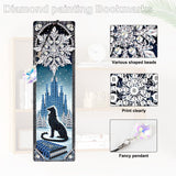 Antor 4 Pack Diamond Painting Bookmarks Kit for Adults – Snowflake Designs, DIY Halloween Themed Diamond Art Bookmarks Craft Gift Set, Small Diamond Art Projects, DIY Gemstone Bookmark Craft antor