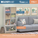 Closetmaid Decorative Home Stackable 6 Cube Cubeicals Organizer Storage Bookcase, with Hardware for Office, Home and Closet, White ClosetMaid