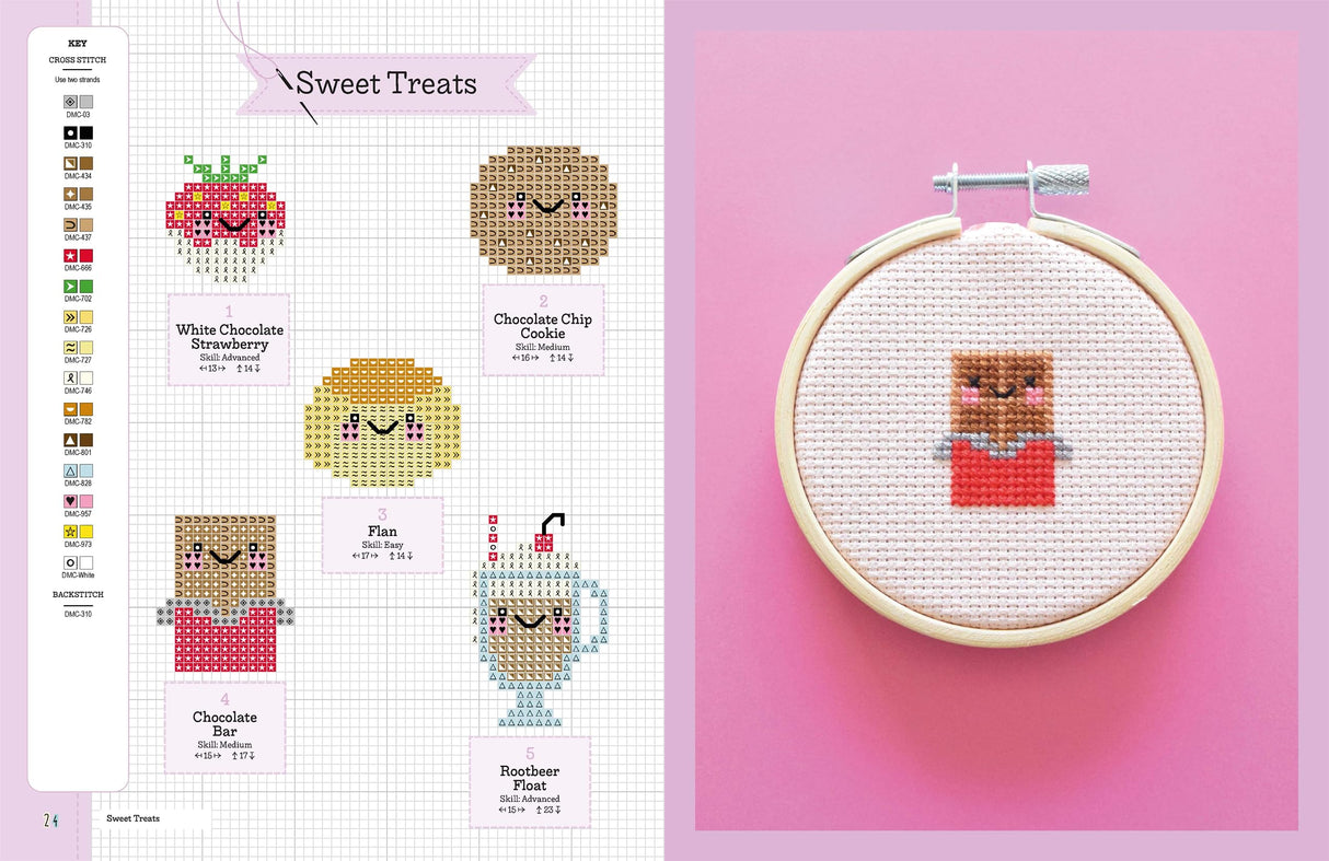 Cute Kawaii Cross Stitch: Over 400 super adorable patterns David & Charles