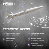 Estes 7000 Bull Pup 12D Rocket-Building Kit, Advanced Flying-Rocket-Model Kit for Ages 10+ Estes