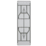 Flash Furniture Elon 8' Rectangular All-Occasion Plastic Folding Event Table, Foldable Portable Banquet Table for Indoor/Outdoor Events, White Flash Furniture