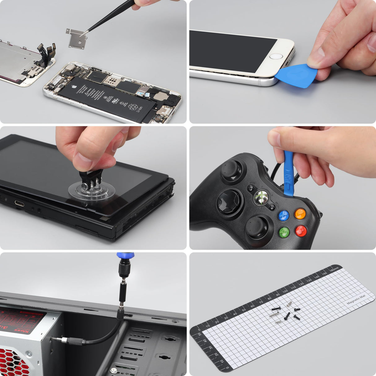 STREBITO Precision Screwdriver Set 153 in 1 Small Magnetic Screwdriver Set with Case, Electronic Repair Tool Kit for Computer, Laptop, iPhone, Macbook, PC, PS5, Xbox Controller, RC, Jewelers, Glasses STREBITO