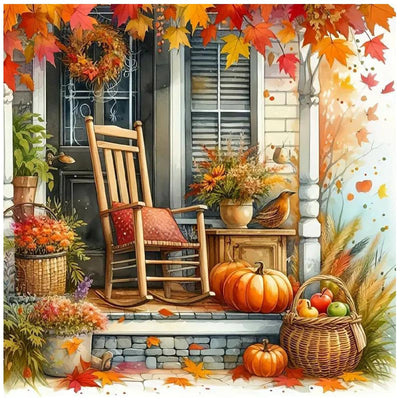 xcemhil Thanksgiving Paint by Numbers Kit for Adults, Thanksgiving Painting by Numbers, Adult Paint by Number Kits Suitable for Gifts and Interior Decor 16x16 Inch