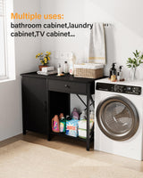 FILKO 40-50 Gallon Fish Tank Stand: Sturdy Aquarium Stand with Storage for 40-50 Gallon Fish Tank - Metal Terrarium Table Cabinet with Power Outlet for Reptile Turtle (40-50 gallon) FILKO