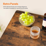 HOOBRO Rustic Brown 2-Tier High Top Pub Table with Storage and Easy Assembly HOOBRO