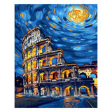 City Scenery Paint by Numbers Kit for Adults,Rome Canvas Paint by Numbers for Adults,DIY Oil Painting by Numbers Perfect for Gifts and Home Wall Decor 16x20inch PHANTASYART