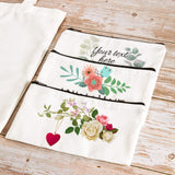 Valyria Sublimation Blanks Cosmetics Bag Bulk Heat Transfer Makeup Pouches Zipper Canvas Travel Toiletry Bag for Travel DIY Craft 12 Pieces Valyria