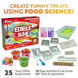 Playz Edible Slime Candy Making Science Kit for Kids Ages 8-12 Years Old - Food Science Chemistry Kid Science Kit with 25 Experiments to Make Slime Chocolates, Educational Science Kits for Boy & Girls Playz